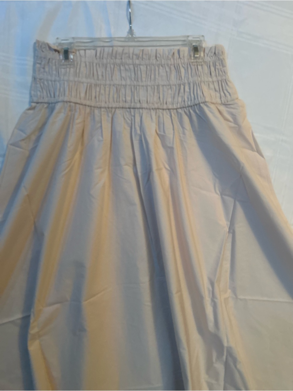 ASOS Beige Full MaxiSkirt with Smocked Waist,  100% Cotton. - Picture 7 of 10